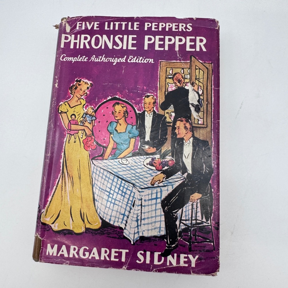 Grosset & Dunlap Phronsie Pepper Book Childrens Purple Vintage Hardcover